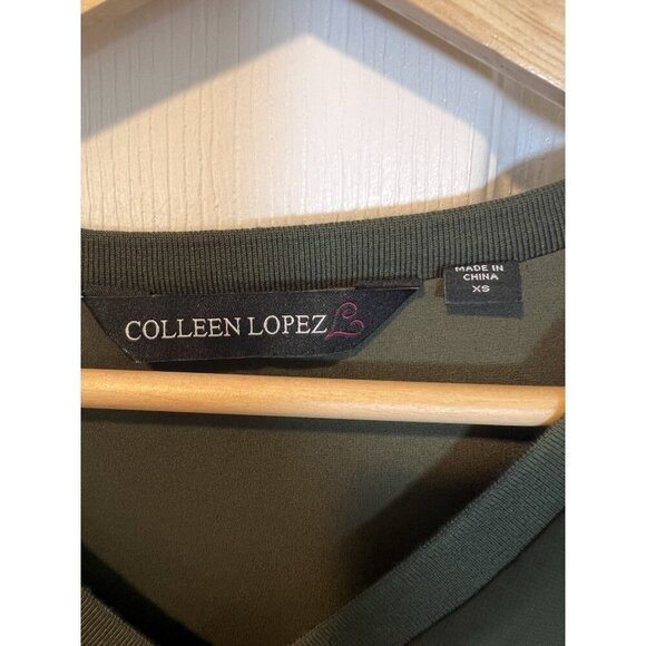 Colleen Lopez Maxi Tunic with Knit Underlayer Size XS Dark Elm NWOT - Picture 4 of 8